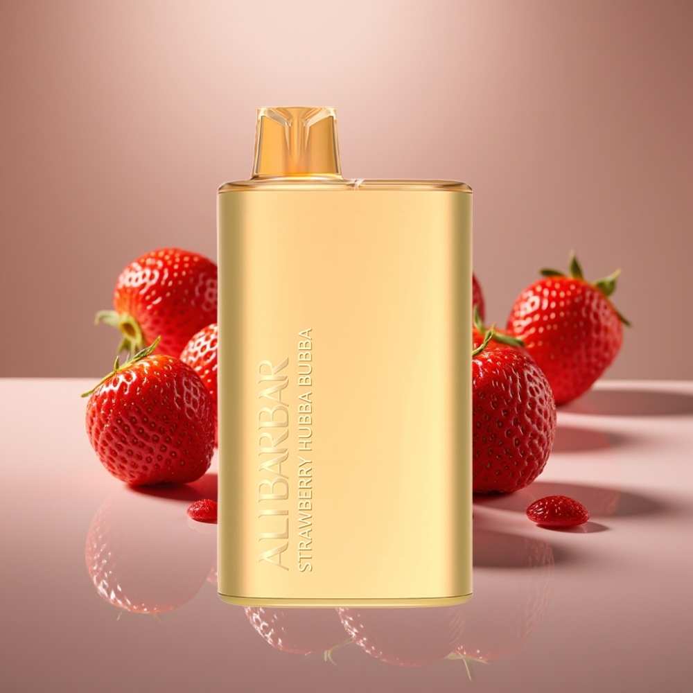 Alibarbar Rich 8000 Puffs Disposable Vape Strawberry Hubba Bubba 20ml 2000mAh