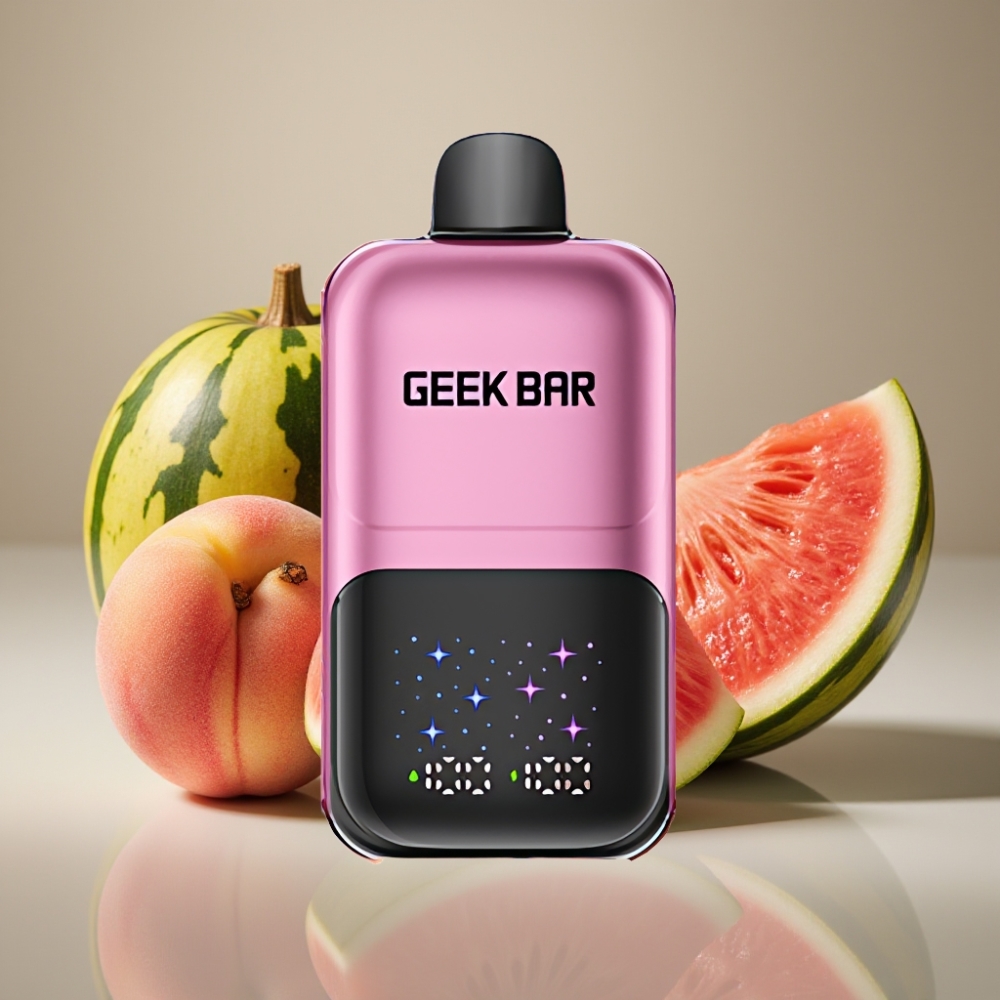GEEK BAR 2GO 50000 Puffs Dual Tank Peach  Watermelon