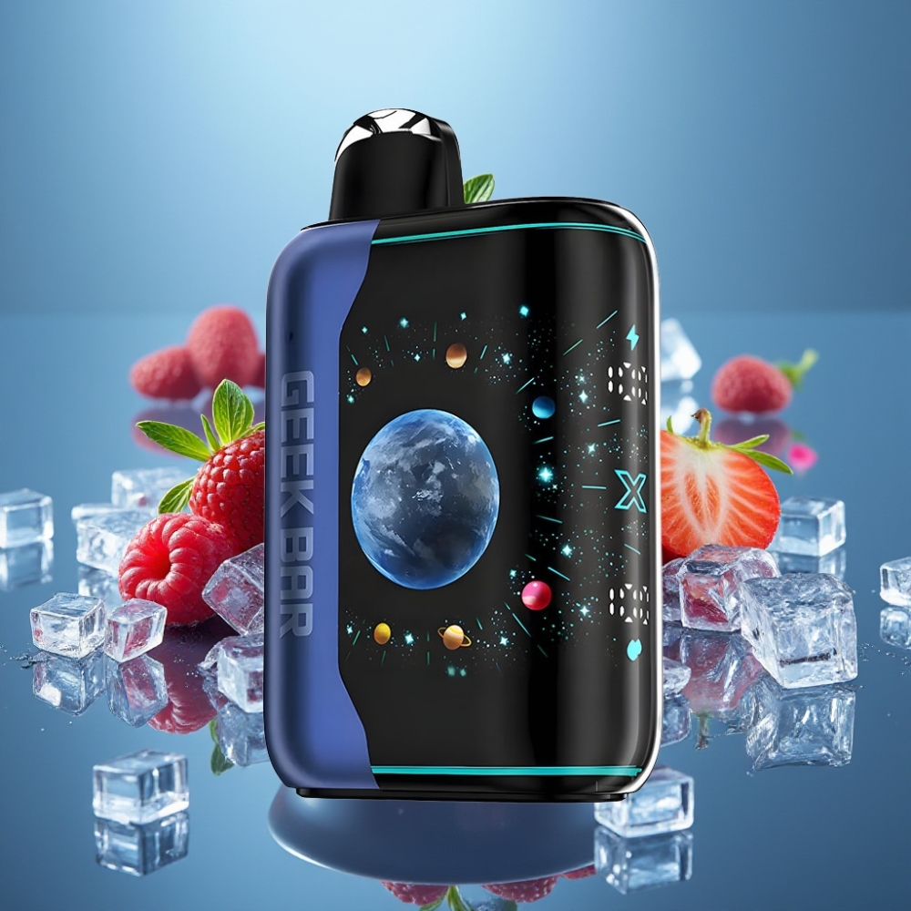 GEEK BAR Platinum Edition 25000 Puffs Dual Mesh Coil Blue Razz Ice