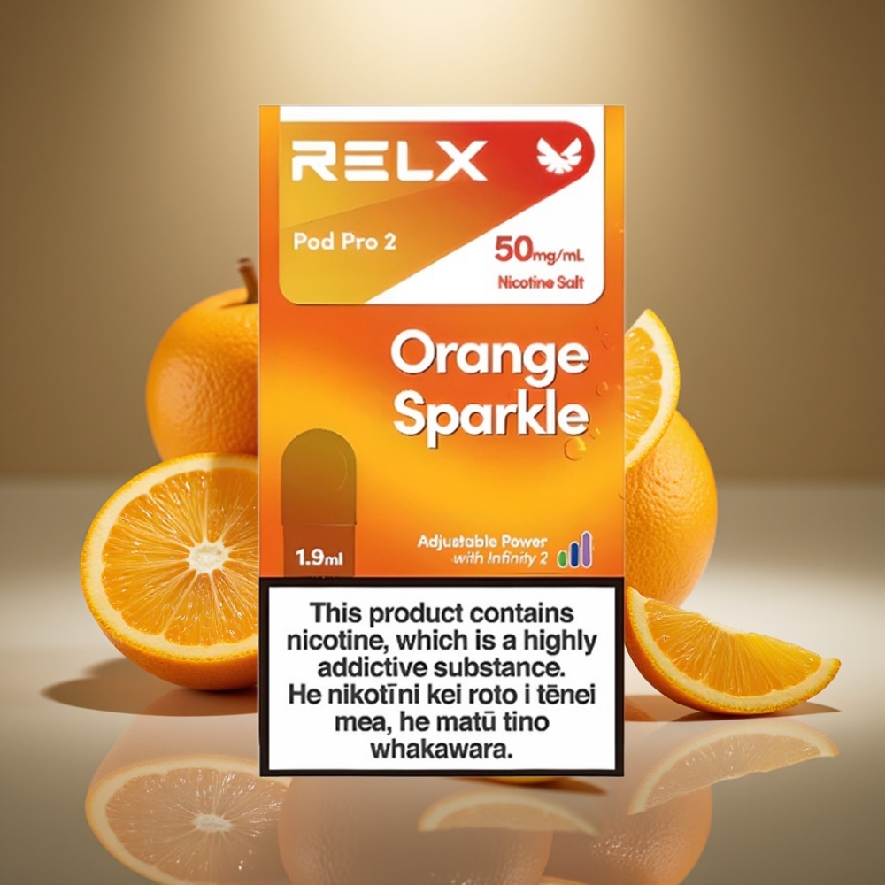 RELX Pod Pro 2 Orange Sparkle 600 Puffs 5 Nicotine 19ml