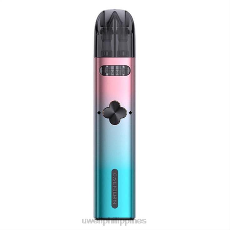 UWELL CALIBURN EXPLORER KIT (POD SYSTEM) UWELL disposable vape - H4FB167 Pink/Cyan