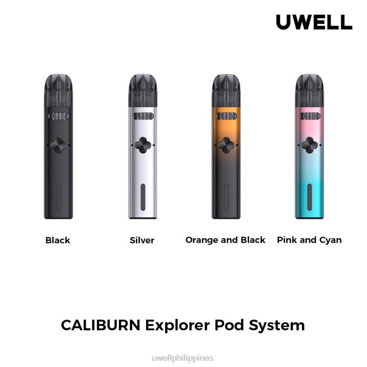 UWELL CALIBURN EXPLORER KIT (POD SYSTEM) UWELL disposable vape - H4FB167 Pink/Cyan