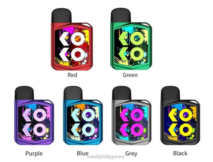 UWELL CALIBURN KOKO PRIME POD KIT 15W UWELL vape flavours - H4FB180 Grey