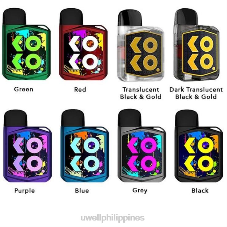 UWELL CALIBURN KOKO PRIME POD KIT 15W UWELL vape flavours - H4FB180 Grey