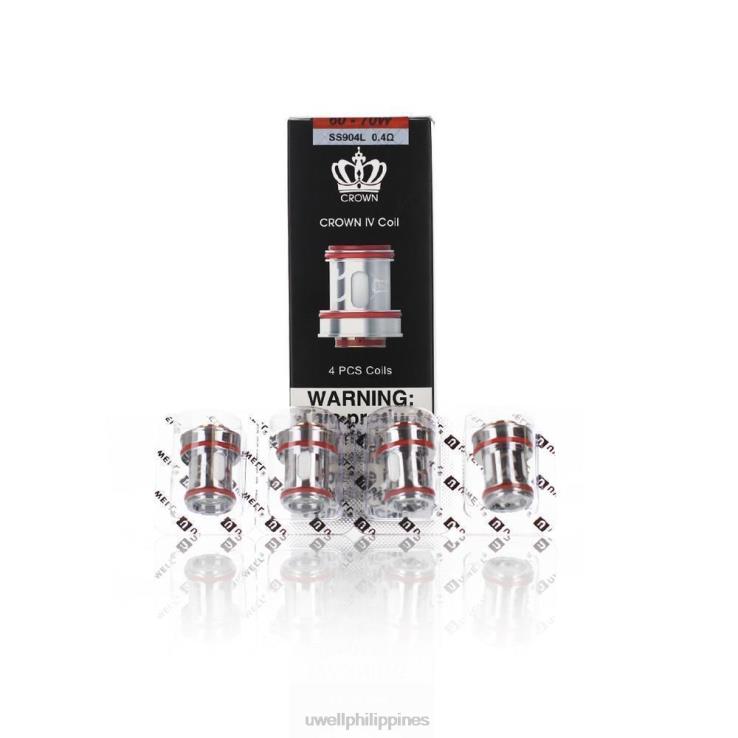 UWELL CROWN 4 REPLACEMENT COILS (4-PACK) UWELL Quezon - H4FB182 Dual Coil 02ohm