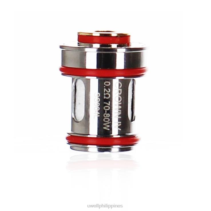 UWELL CROWN 4 REPLACEMENT COILS (4-PACK) UWELL Quezon - H4FB182 Dual Coil 02ohm