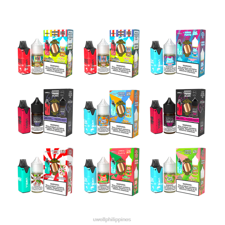 UWELL V6 DISPOSABLE DEVICE + DADDY\S VAPOR 30ML JUICE - COLLAB BUNDLE UWELL Quezon - H4FB212 CLR Red/FLV Butter Cookie 48mg