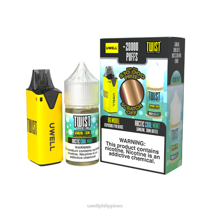 UWELL V6 DISPOSABLE DEVICE + DADDY\S VAPOR 30ML JUICE - COLLAB BUNDLE UWELL e cigarette - H4FB208 CLR Red/FLV Forbidden Berry 48mg