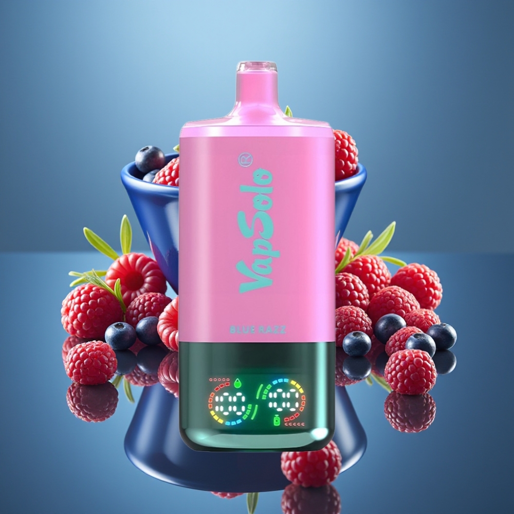 VapSolo Triple 30000 Puffs Blue Razz 40ml Type-C