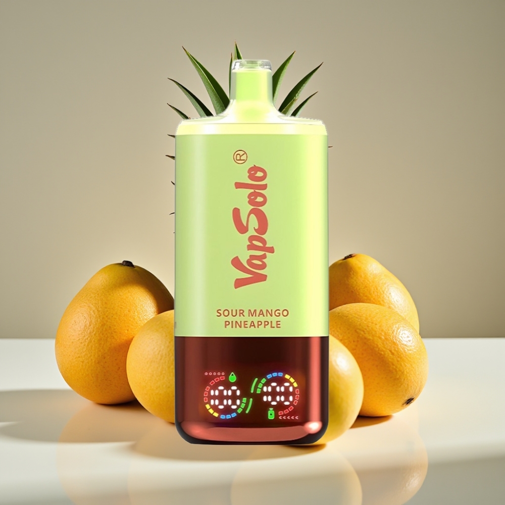 VapSolo Triple 30000 Puffs Disposable Vape Sour Mango Pineapple 40ml Type-C
