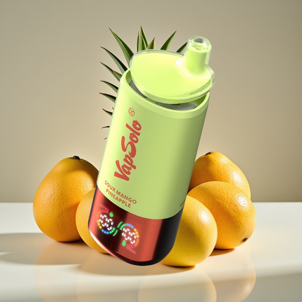 VapSolo Triple 30000 Puffs Disposable Vape Sour Mango Pineapple 40ml Type-C