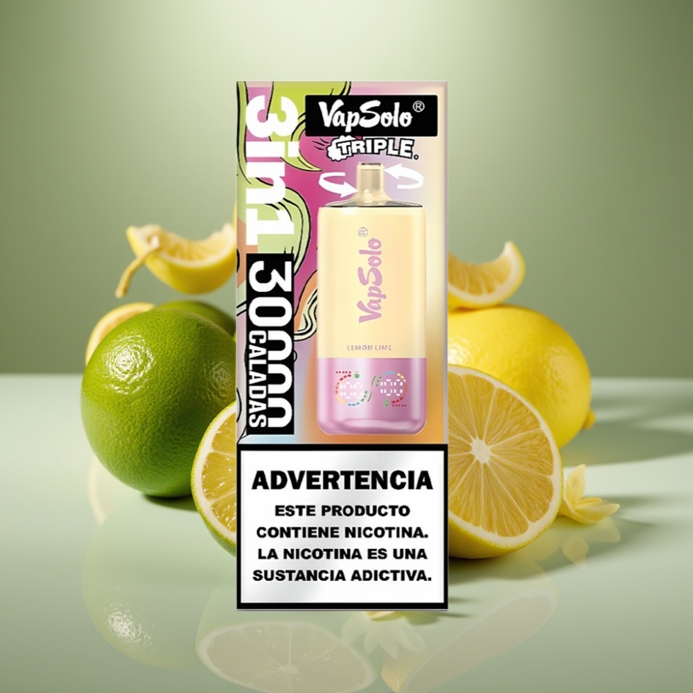 VapSolo Triple 30000 Puffs Lemon Lime Disposable Vape