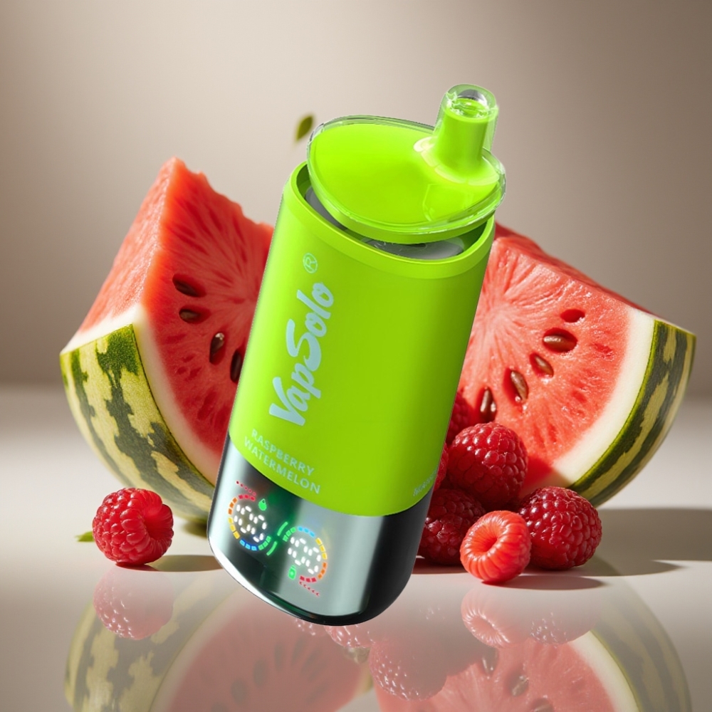 VapSolo Triple 30000 Puffs Raspberry Watermelon 3 Oil Tanks Type-C