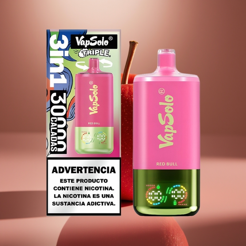 VapSolo Triple 30000 Puffs Red Bull 40ml Type-C