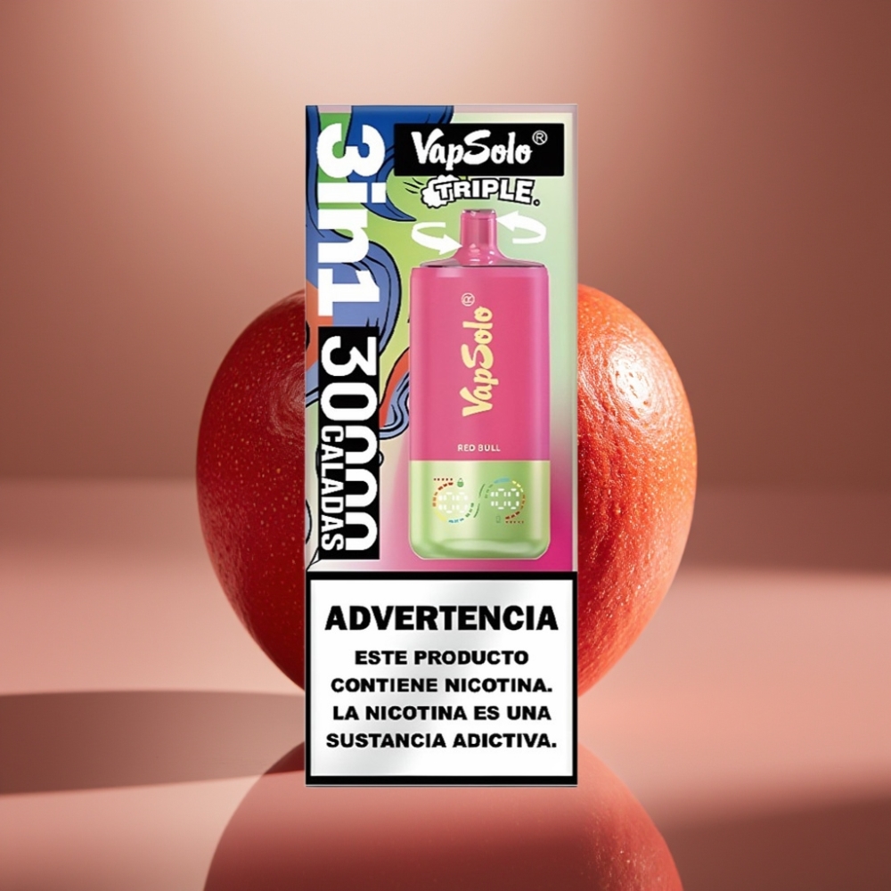 VapSolo Triple 30000 Puffs Red Bull 40ml Type-C