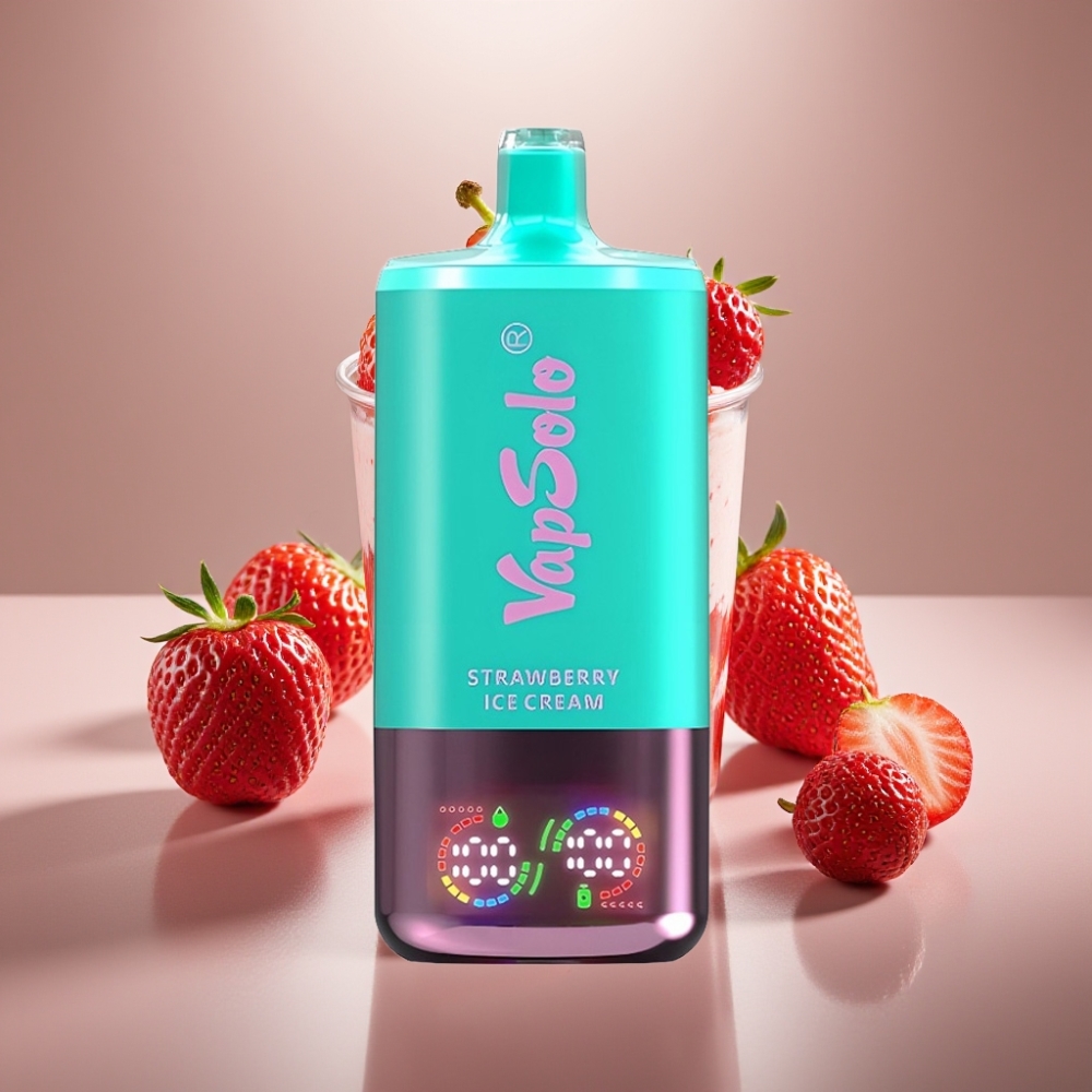VapSolo Triple 30000 Puffs Strawberry Ice Cream 40ml Type-C