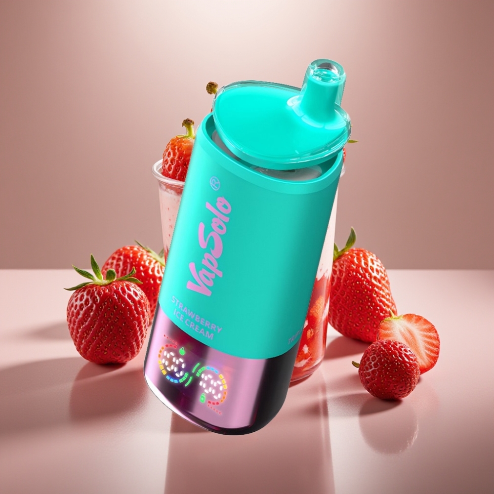 VapSolo Triple 30000 Puffs Strawberry Ice Cream 40ml Type-C