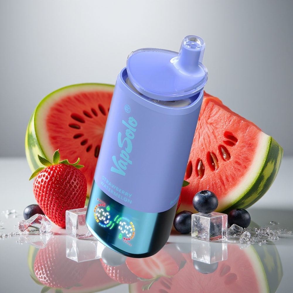 VapSolo Triple 30000 Puffs Strawberry Watermelon  Blueberry Ice Disposable Vape