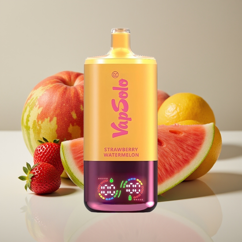 VapSolo Triple 30000 Puffs Strawberry Watermelon  Lemon Peach 40ml Type-C