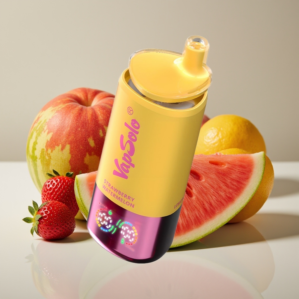 VapSolo Triple 30000 Puffs Strawberry Watermelon  Lemon Peach 40ml Type-C
