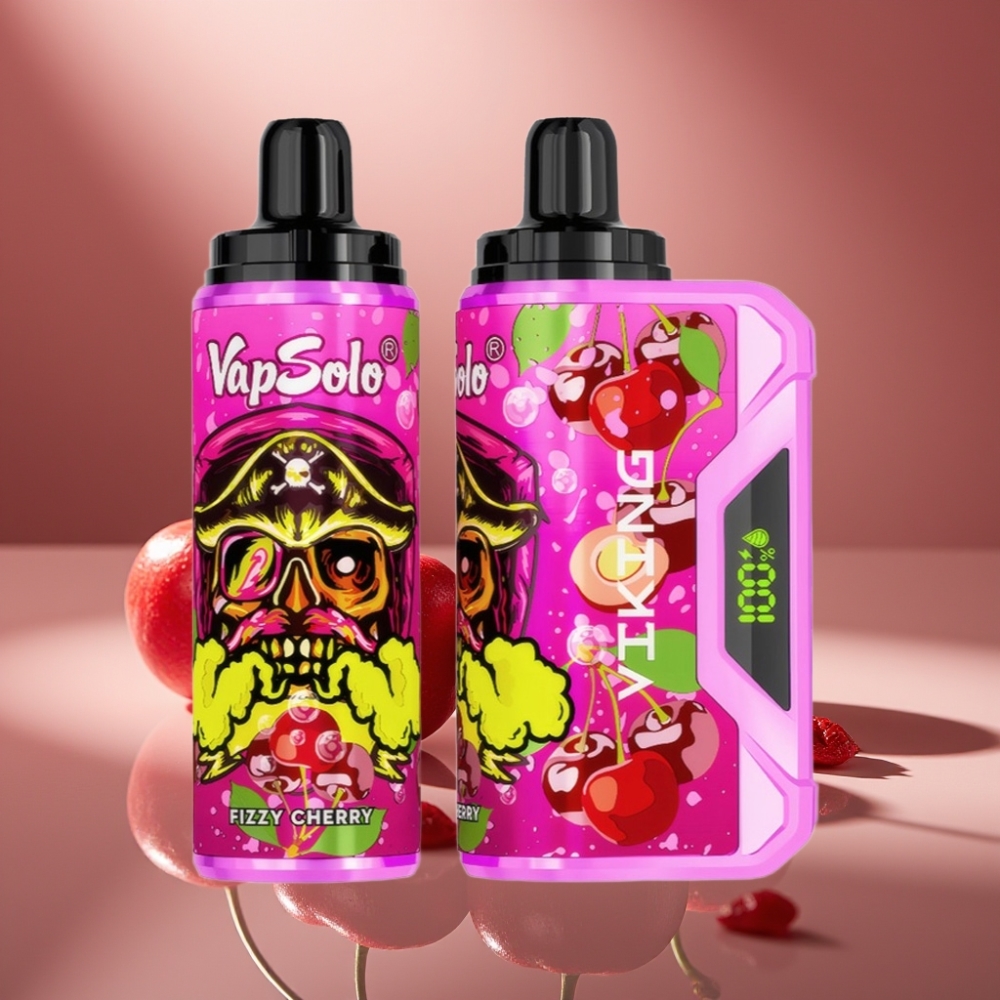 VapSolo VIKING 12000 Puffs 22ml Fizzy Cherry Disposable Vape