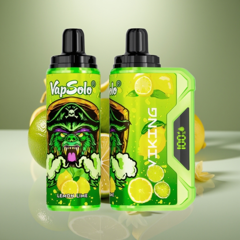 VapSolo VIKING 12000 Puffs 22ml Lemon Lime Disposable Vape