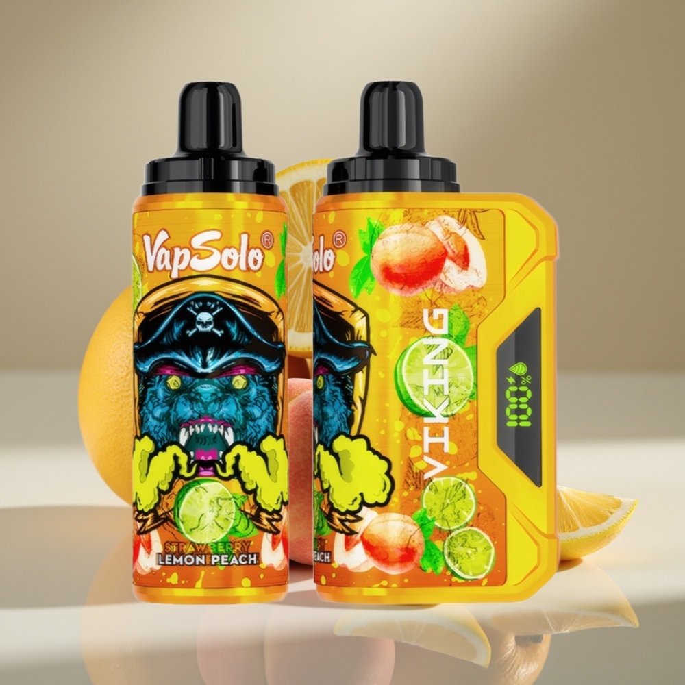 VapSolo VIKING 12000 Puffs 22ml Lemon Peach Disposable Vape
