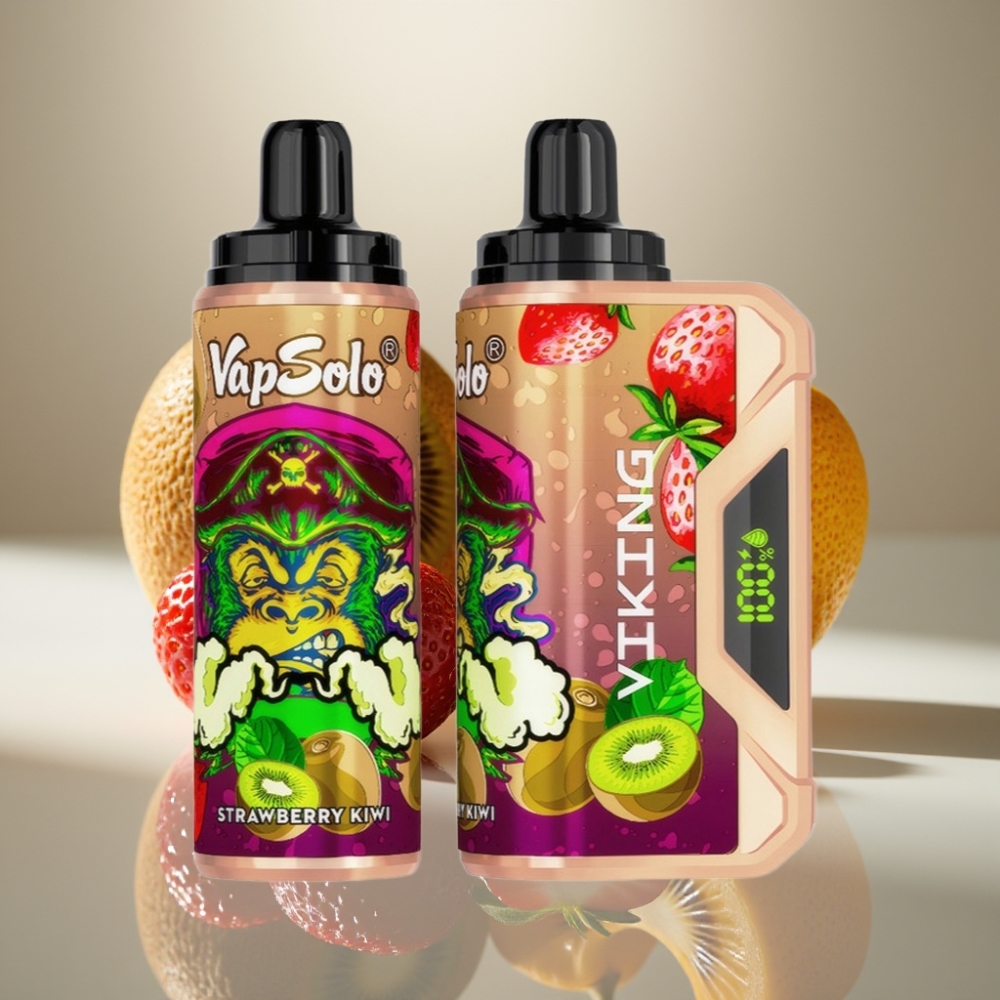 VapSolo VIKING 12000 Puffs 22ml Strawberry Kiwi Disposable Vape