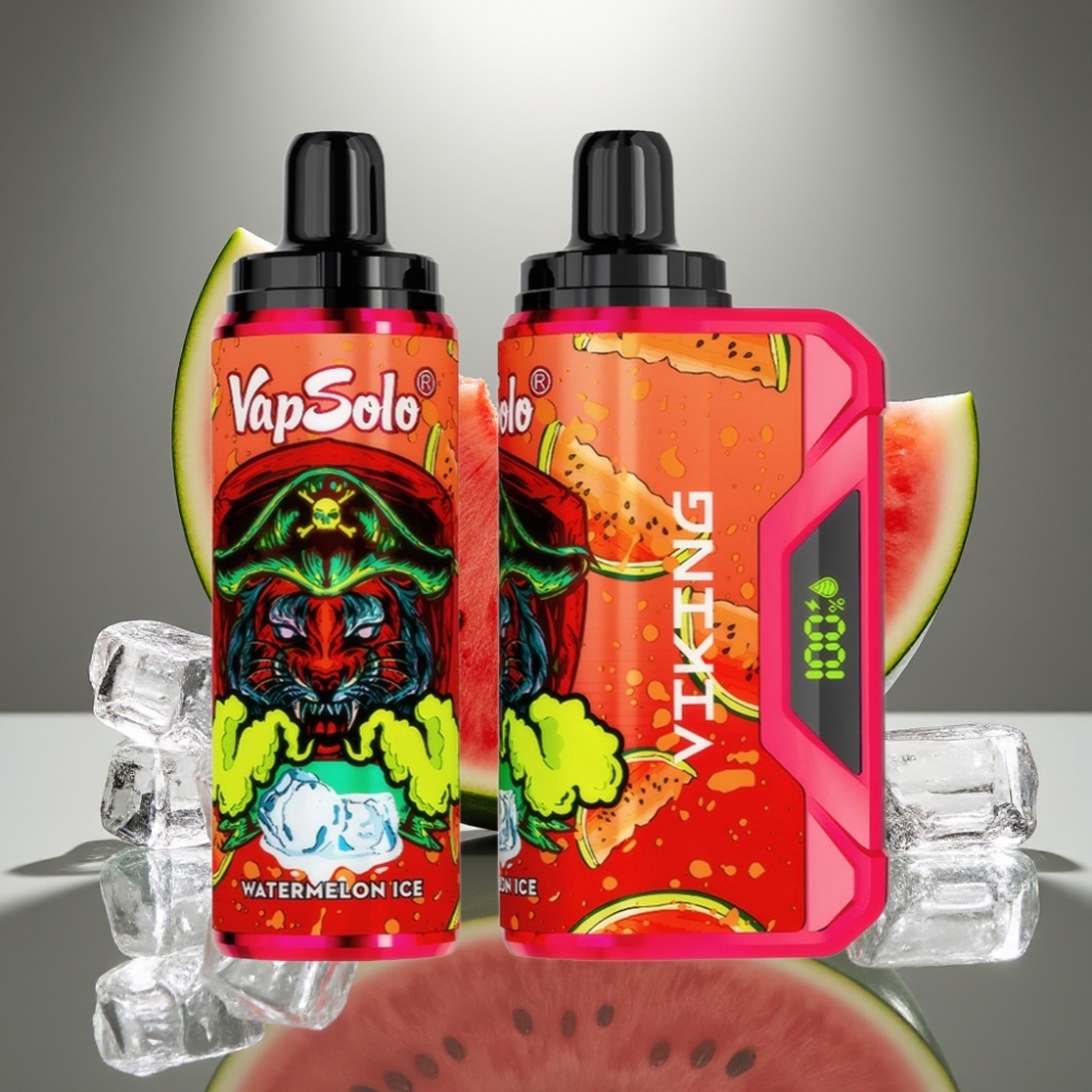VapSolo VIKING 12000 Puffs 22ml Watermelon Ice Disposable Vape