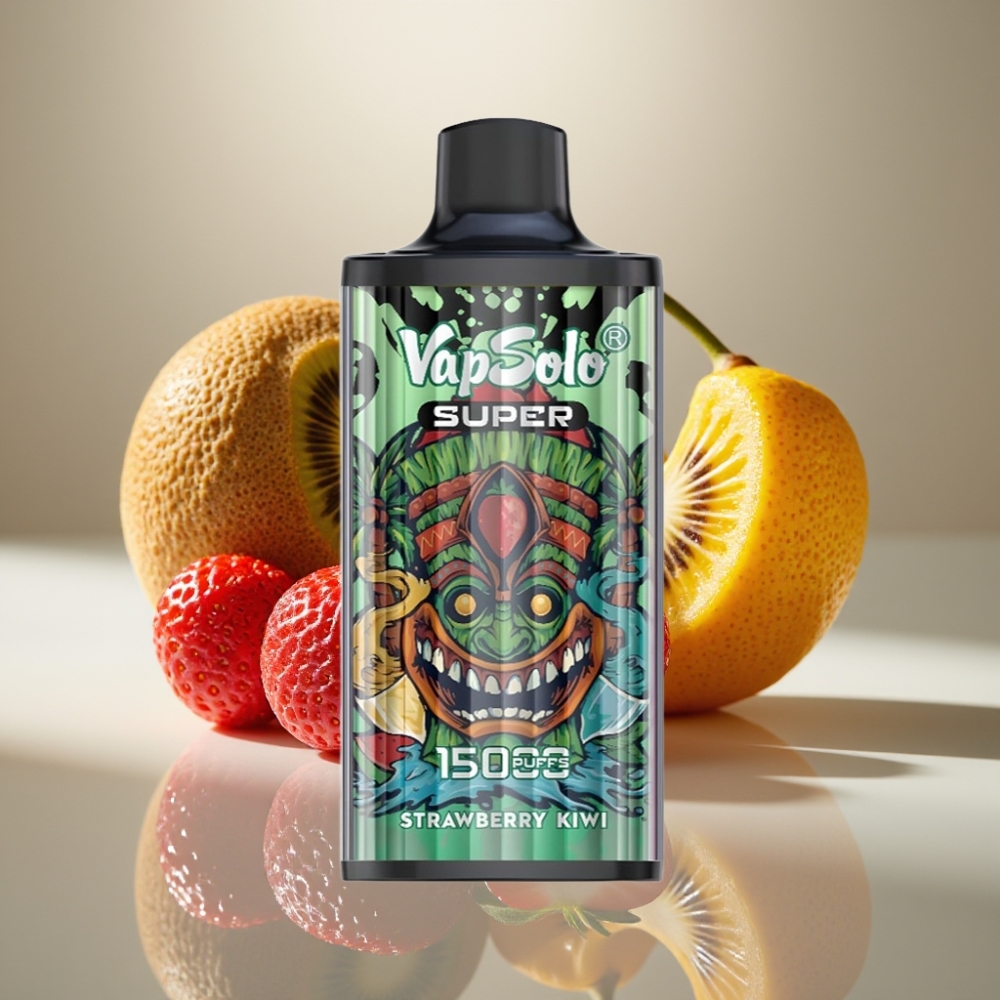 Vapsolo Super 15000 Puffs Strawberry Kiwi Mesh Coil Type-C
