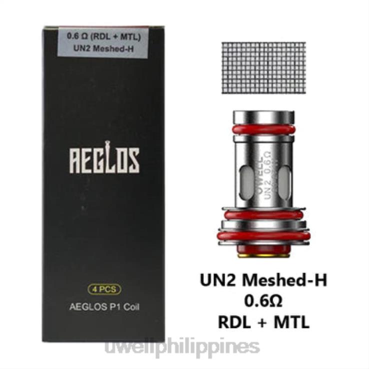 UWELL AEGLOS COILS | 4-PACK UWELL vape flavours - H4FB270 P1 UN2 Meshed-H 0.6ohm