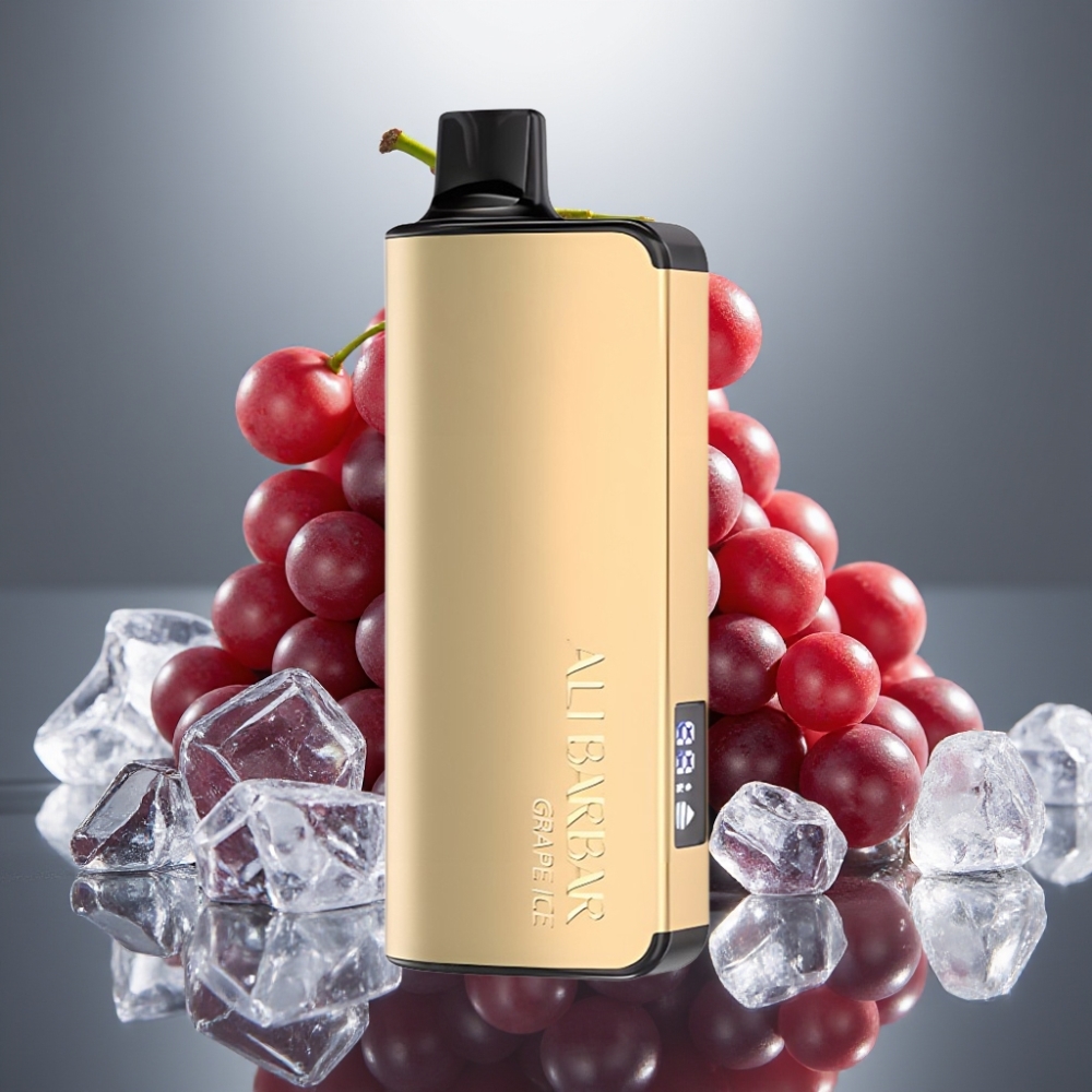 Alibarbar Ingot 9000 Puffs 22ml LED Grape Ice
