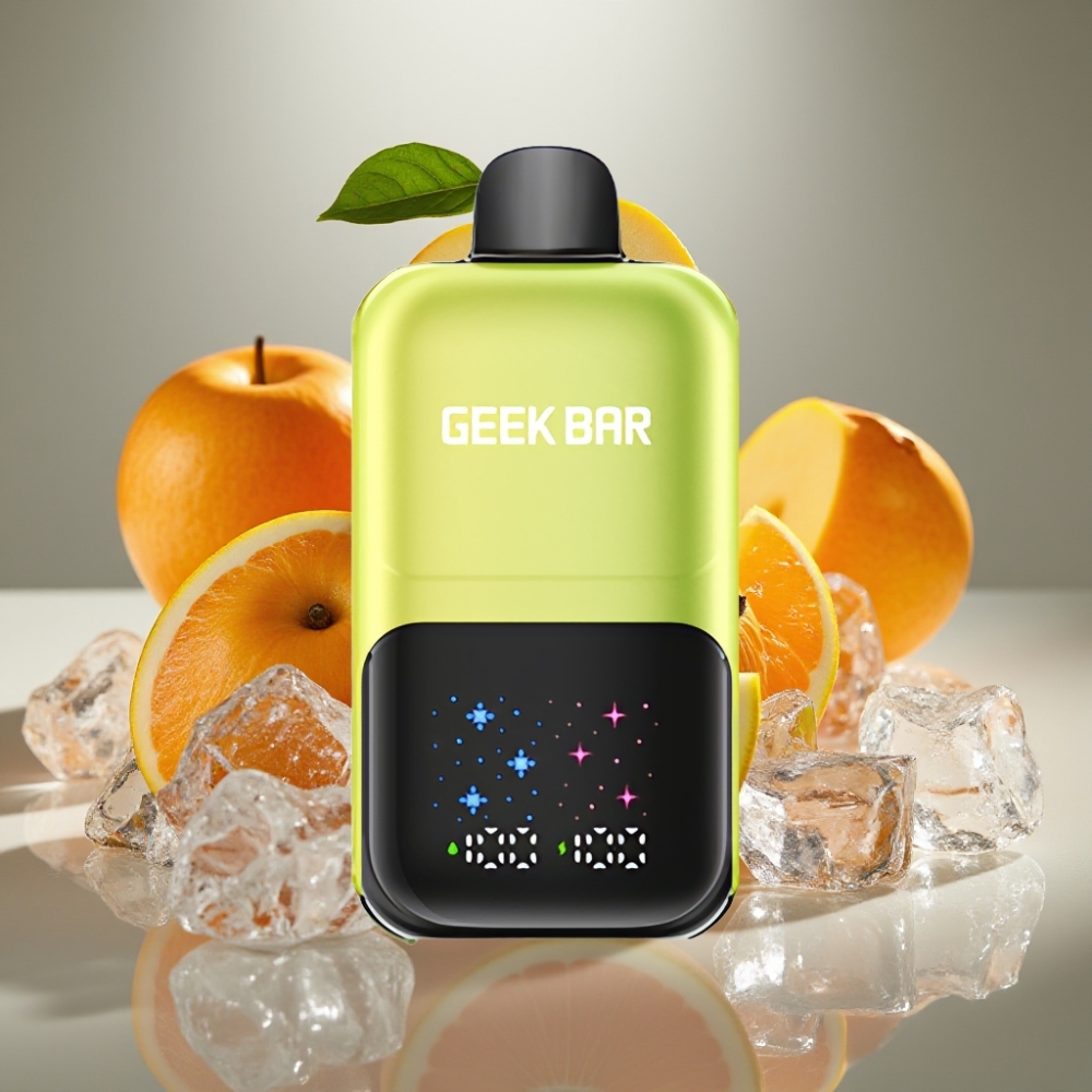 GEEK BAR 2GO 50000 Puffs Dual Tank Large Screen Sour Apple Ice