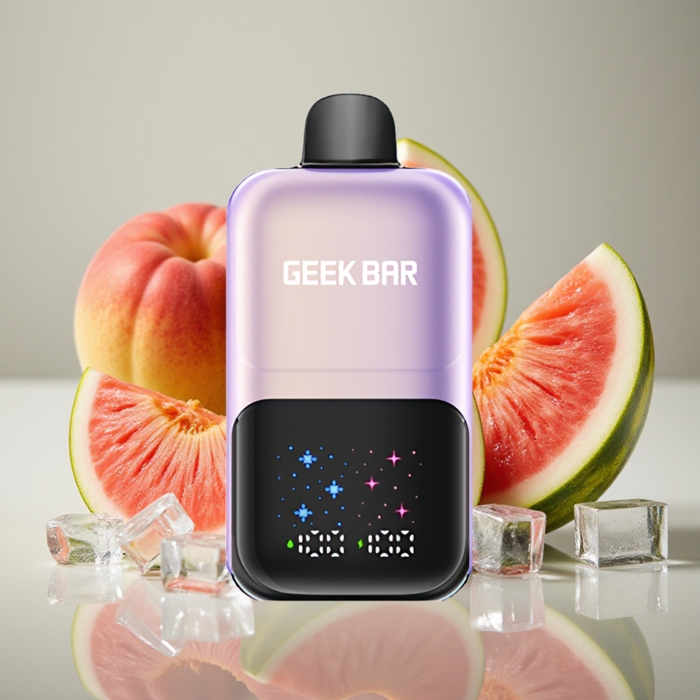 GEEK BAR 2GO 50000 Puffs Dual Tank Peach Mango Watermelon Ice