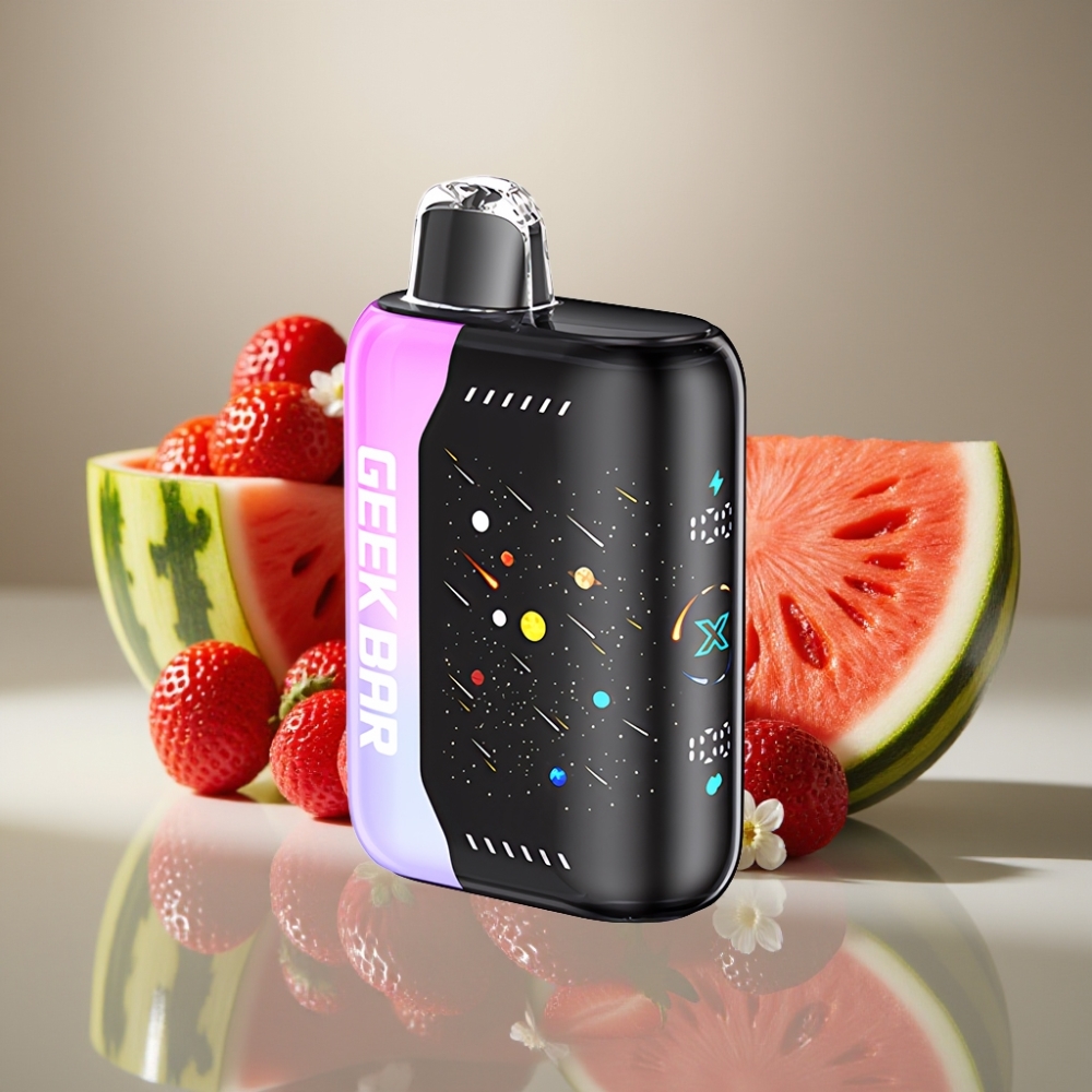 GEEK BAR Pulse X 42K Puffs Meteor Edition Strawberry Watermelon Dual Mesh Coil Fast-Charging