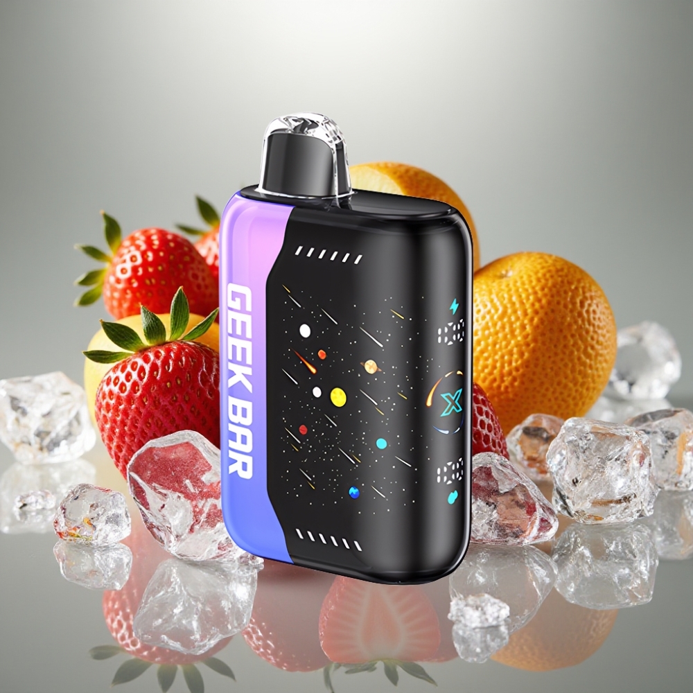 GEEK BAR Pulse X 42K Puffs Strawberry Kiwi Ice Dual Mesh Curved Screen