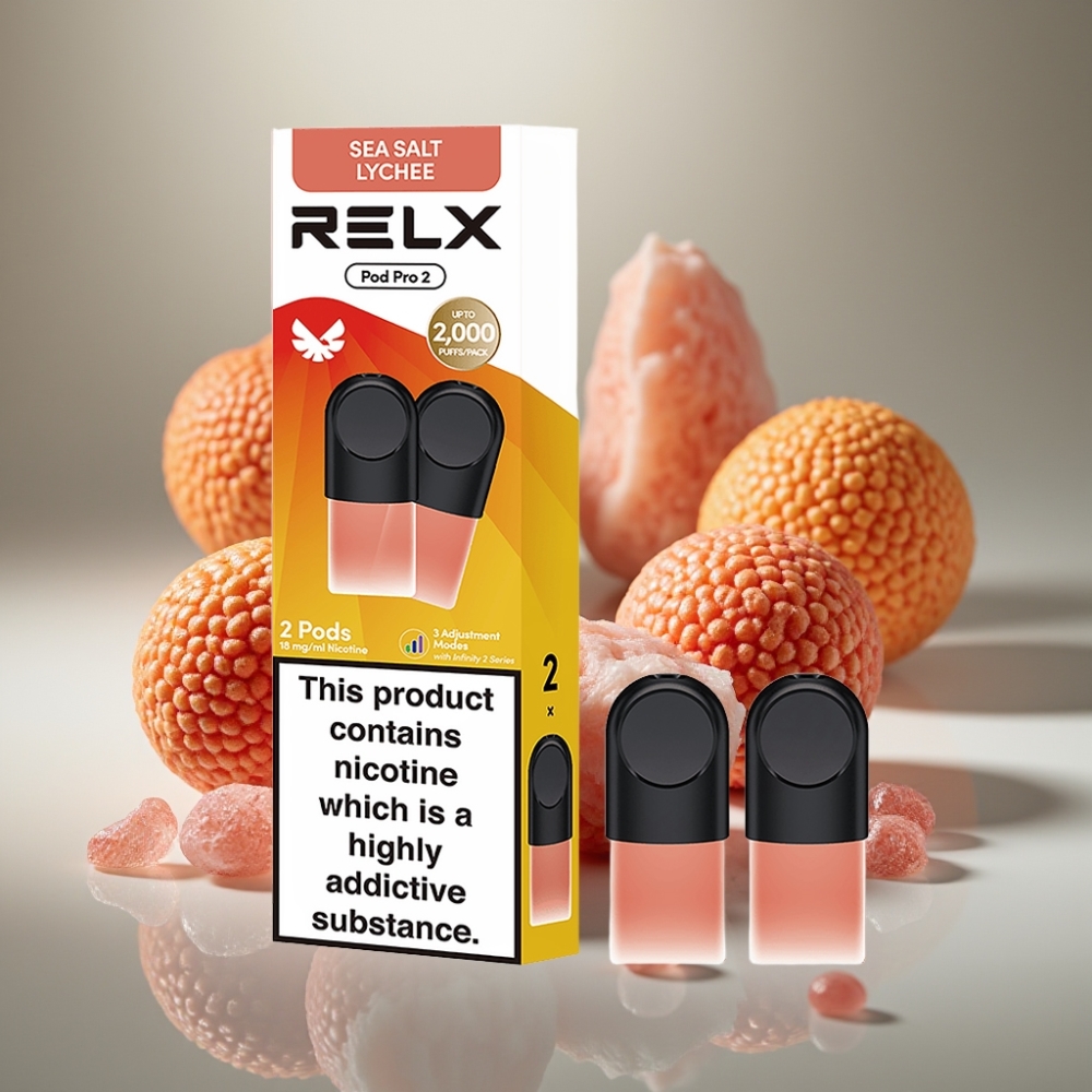 RELX Pod Pro 2 600 Puffs 1.8% Sea Salt Lychee