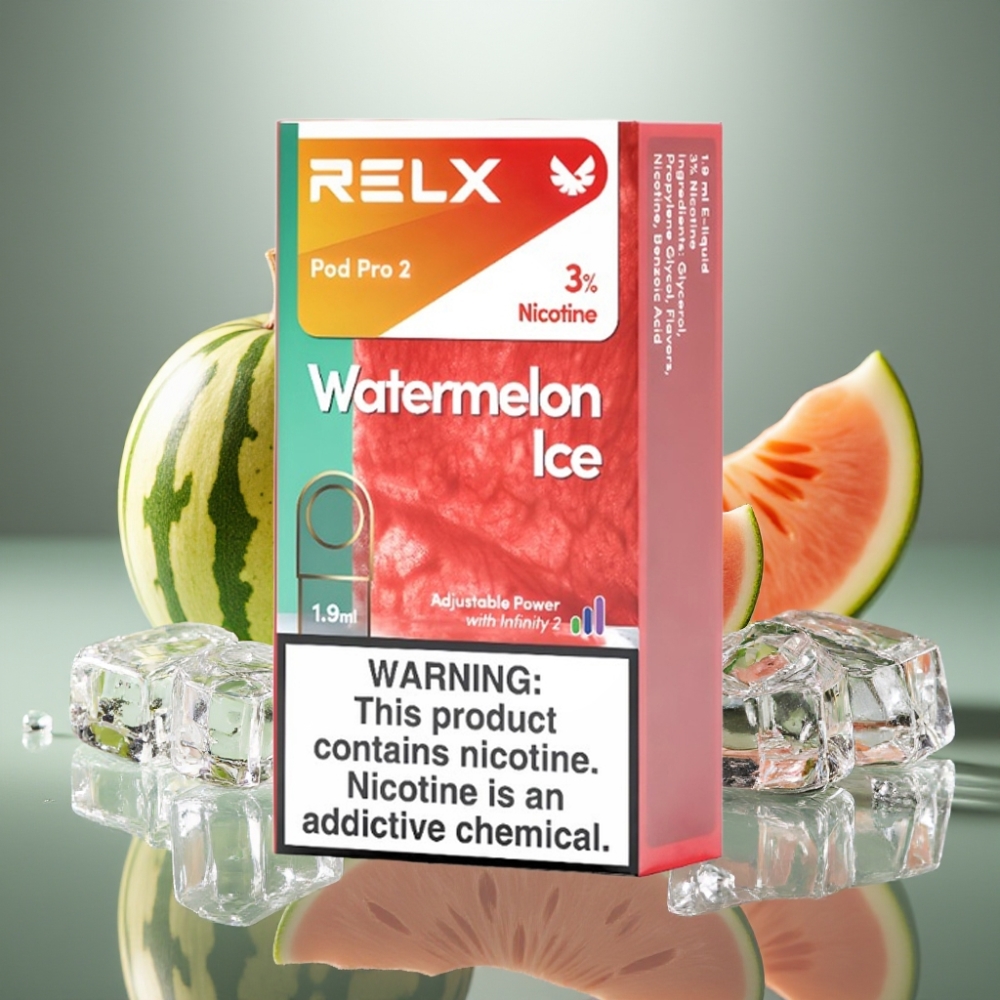 RELX Pod Pro 2 600 Puffs Watermelon Ice 3% Nicotine