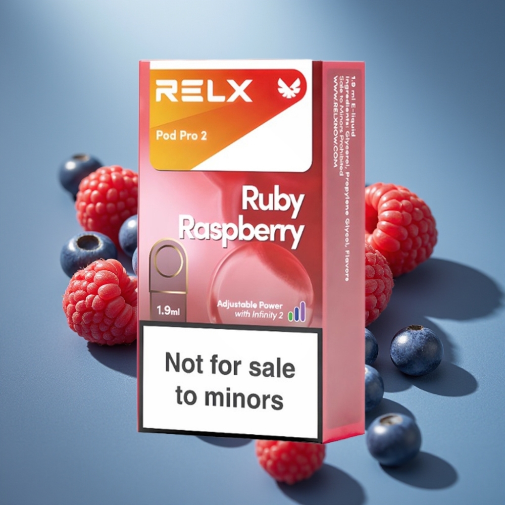 RELX Pod Pro 2 Blue Raspberry 0% 600 Puffs 1.9ml