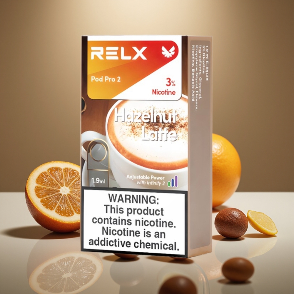 RELX Pod Pro 2 Hazelnut Latte 600 Puffs 3% Nicotine