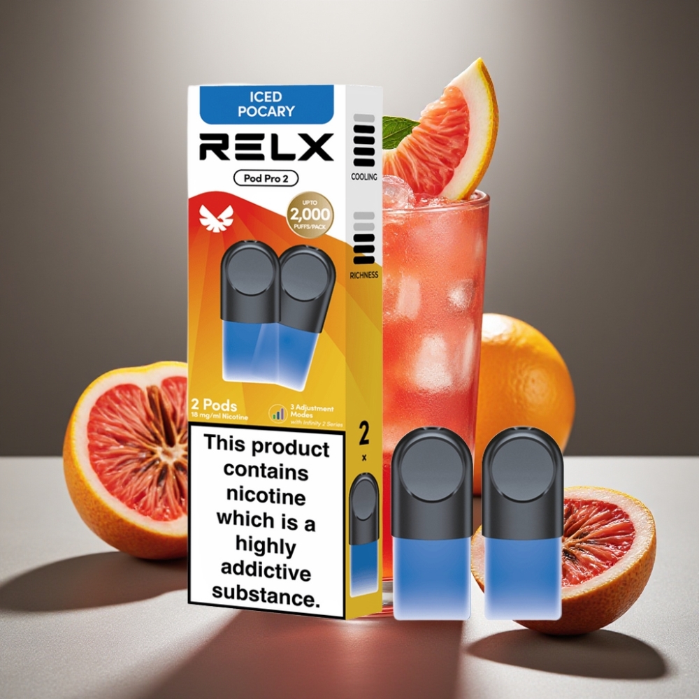 RELX Pod Pro 2 Iced Pocary 600 Puffs 1.8% Nicotine