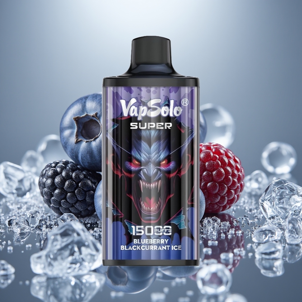 Vapsolo Super 15000 Puffs Blueberry Blackcurrant Ice Mesh Coil Type-C