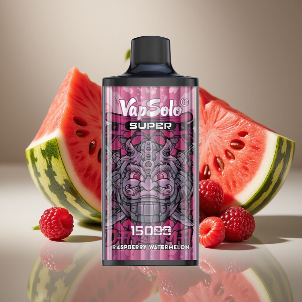 Vapsolo Super 15000 Puffs Raspberry Watermelon 40ml Type-C
