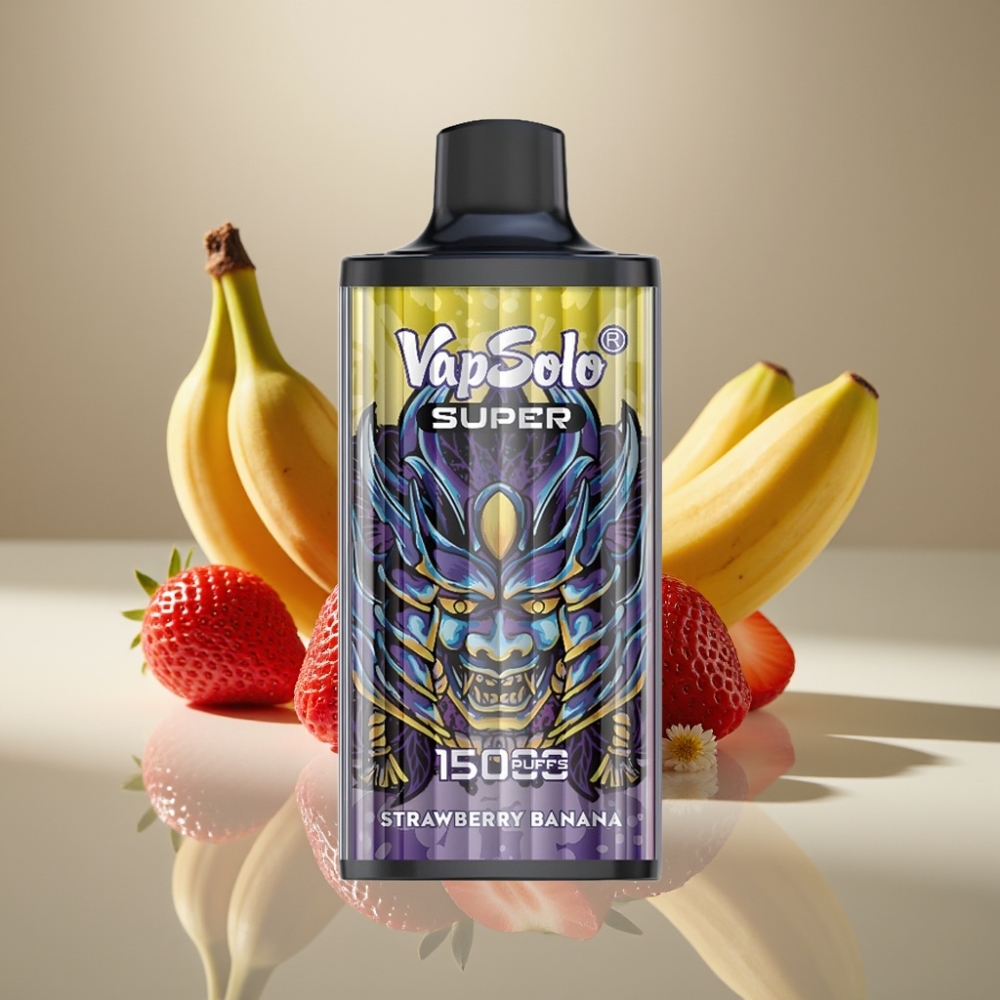 Vapsolo Super 15000 Puffs Strawberry Banana Mesh Coil Type-C
