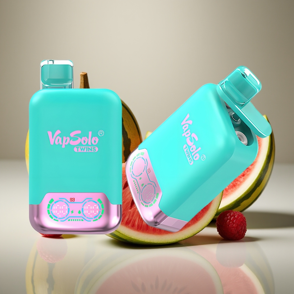 Vapsolo Twins 20000 Puffs Dual Tank Triple Melon & Raspberry Watermelon